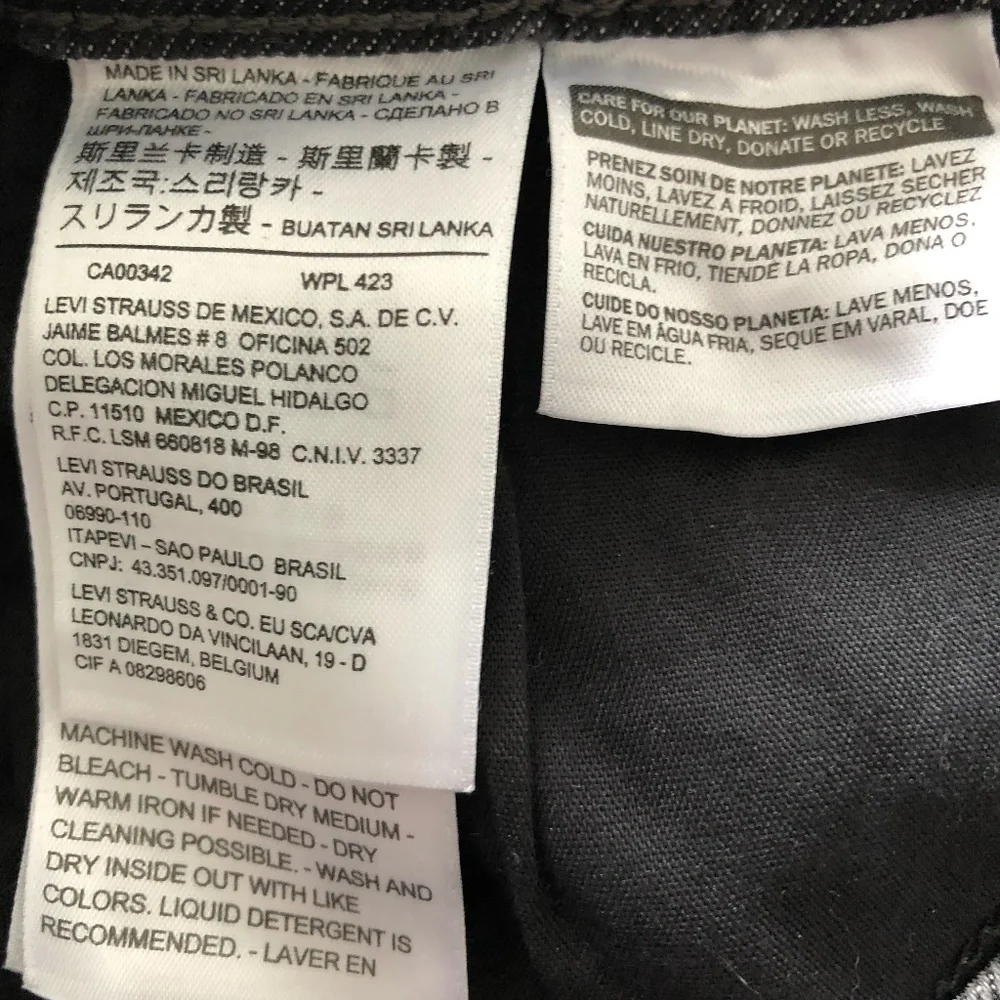 Levi's 721 High Rise Distressed Black Jeans Size 30 - Picture 7 of 9